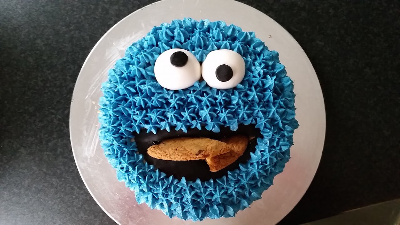 Cookie Monster Cake