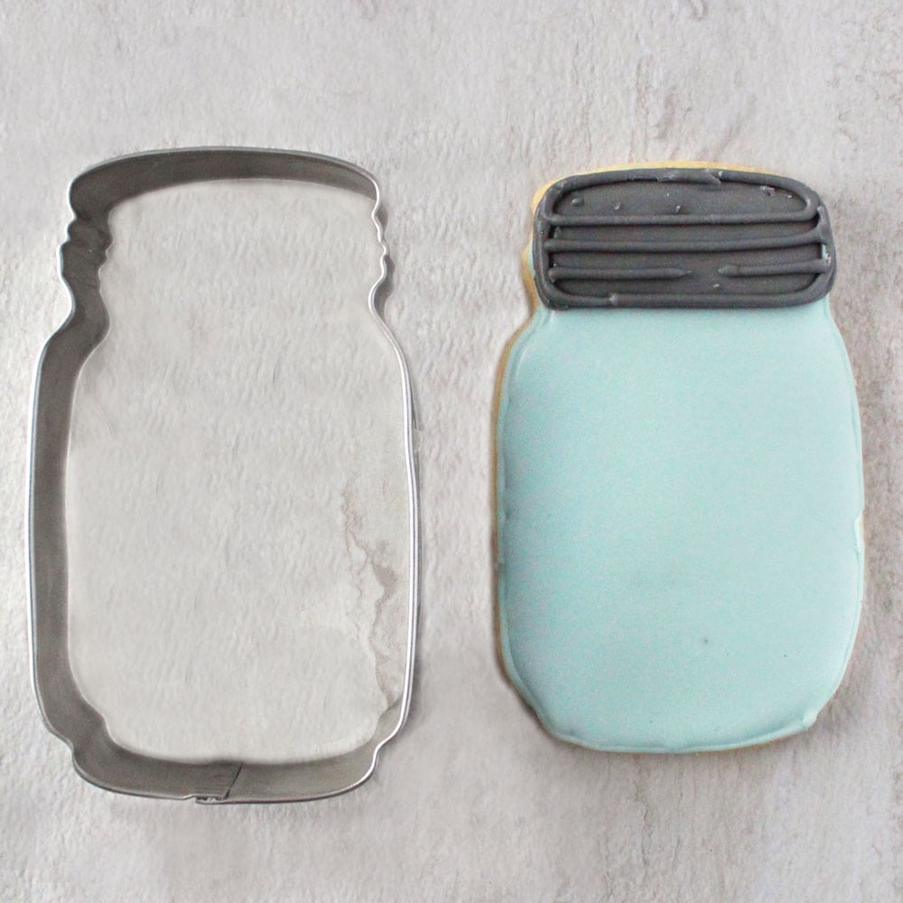 Easy Mason Jar And Flower Sugar Cookies