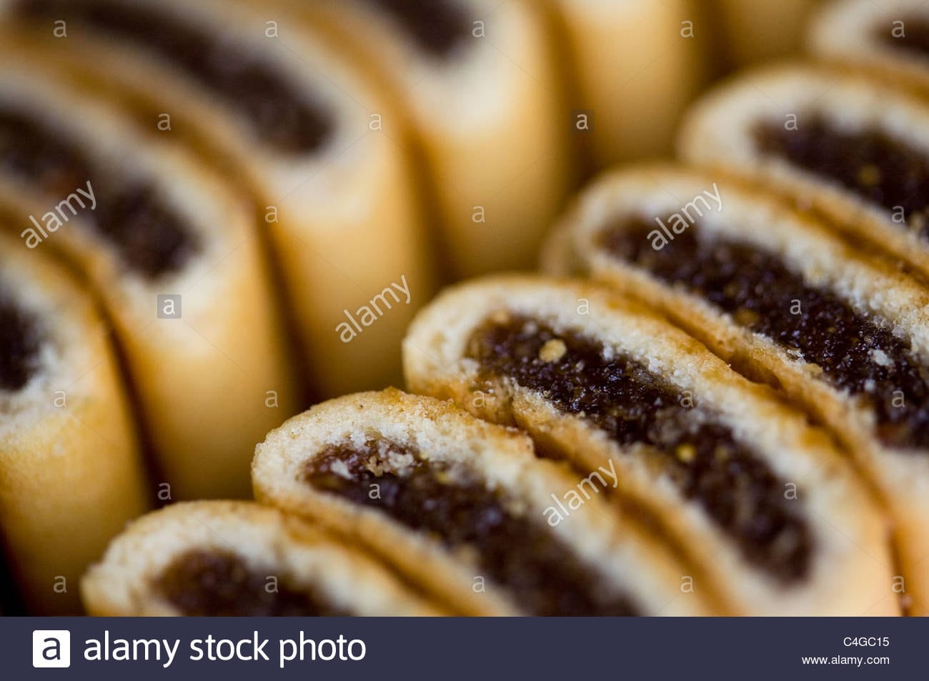 Fig Newton Fruit Filled Cookies Stock Photo  37240033