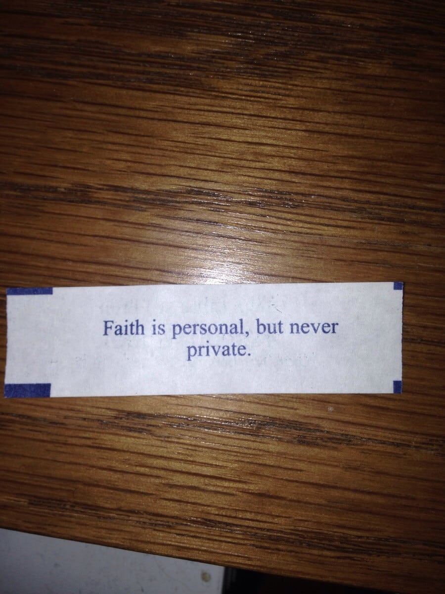 From My Fortune Cookie Today  Ain't It The Truth    Atheism