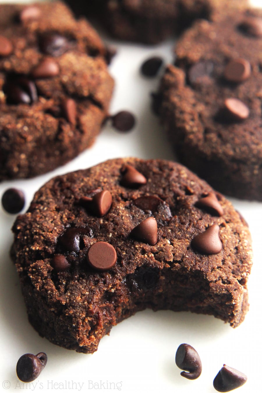 Fudgy Triple Chocolate Cookies