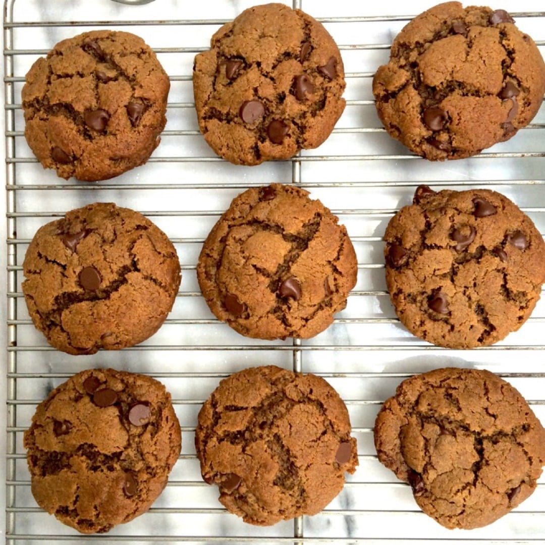 Gluten Free Peanut Butter Dark Chocolate Chip Cookies Recipe