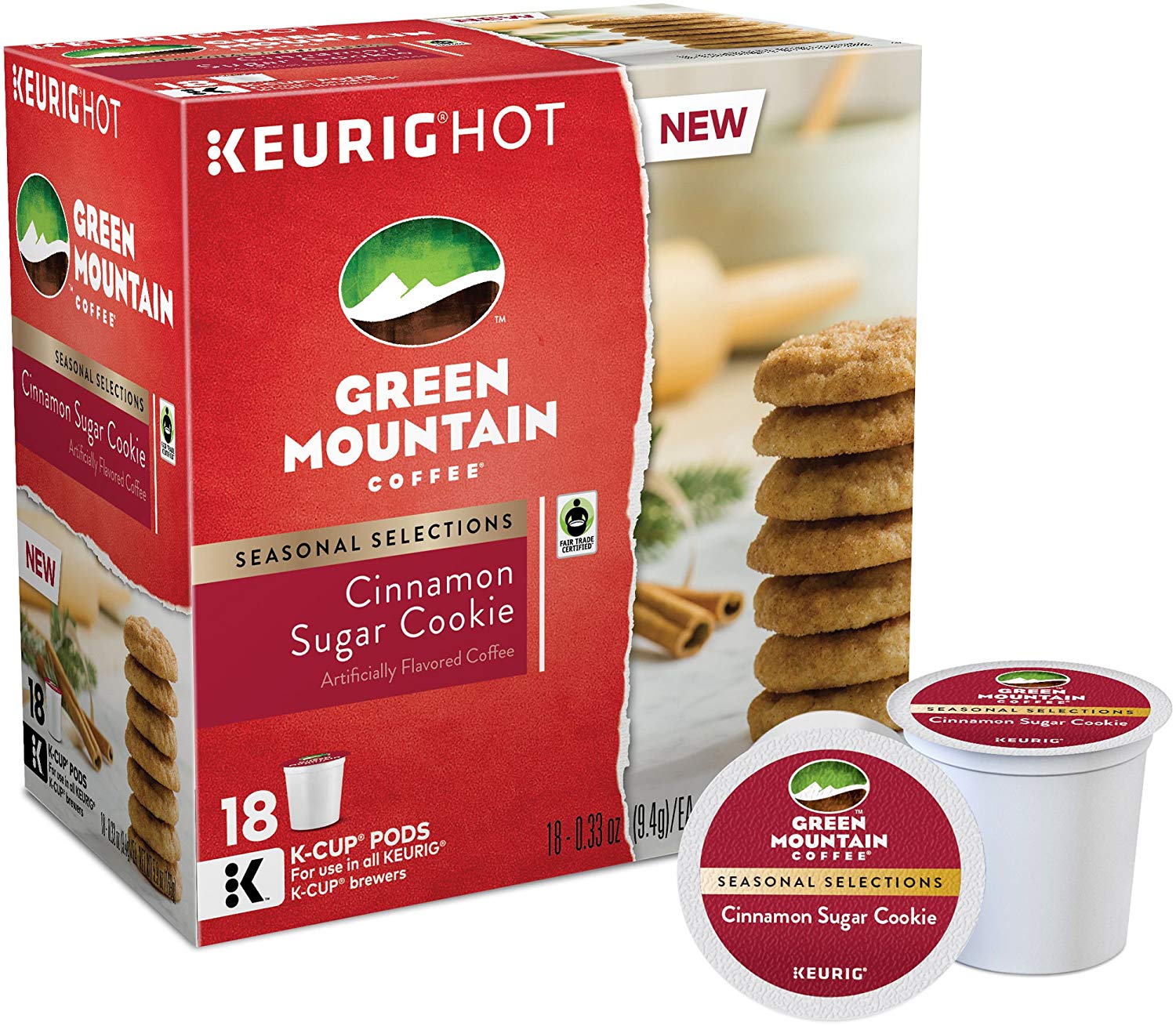 Green Mountain Coffee Cinnamon Sugar Cookie K