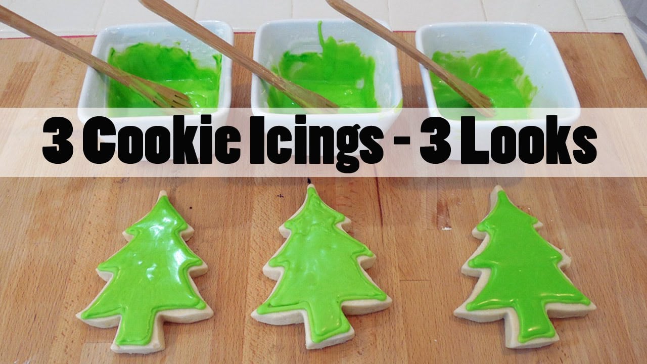 How To Make Cookie Icing Three Ways With Three Looks