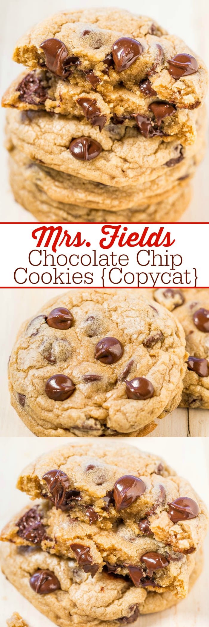 Mrs  Fields Chocolate Chip Cookies {copycat}