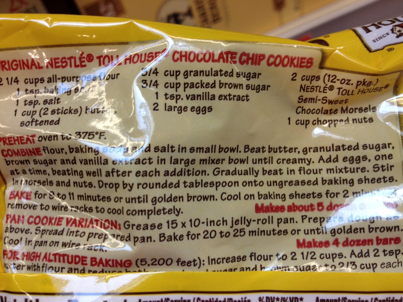 Nestle Toll House Chocolate Chip Cookies