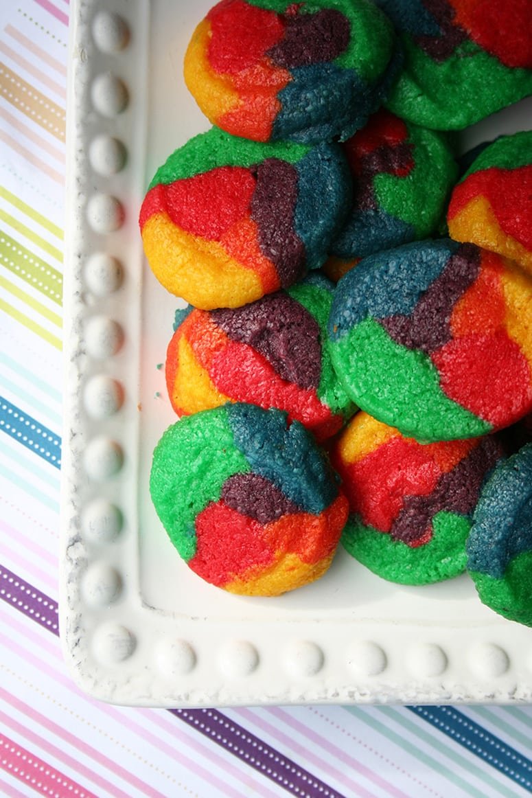 Rainbow Sugar Cookies  Easy Homemade Slice