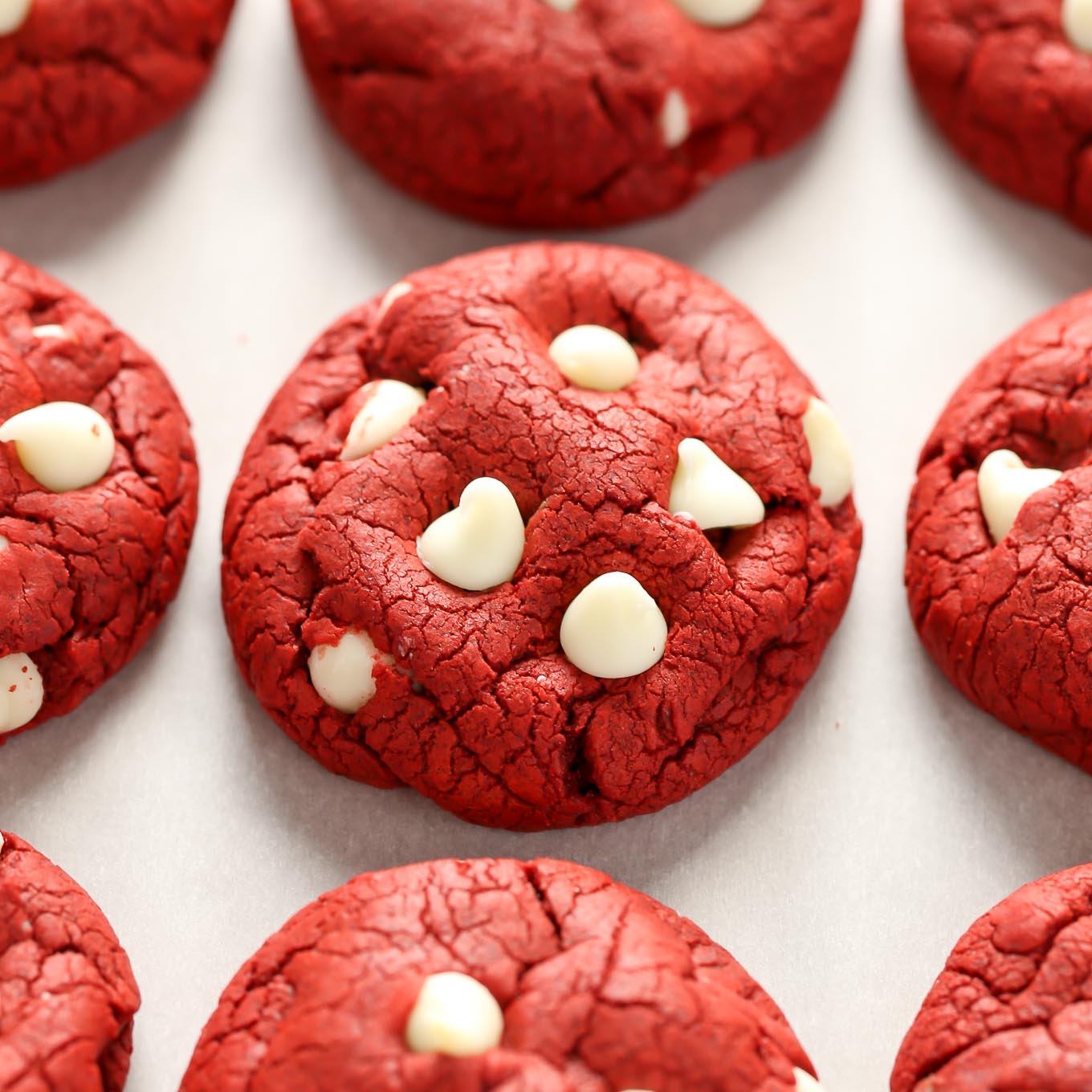 Red Velvet Cake Mix Cookies