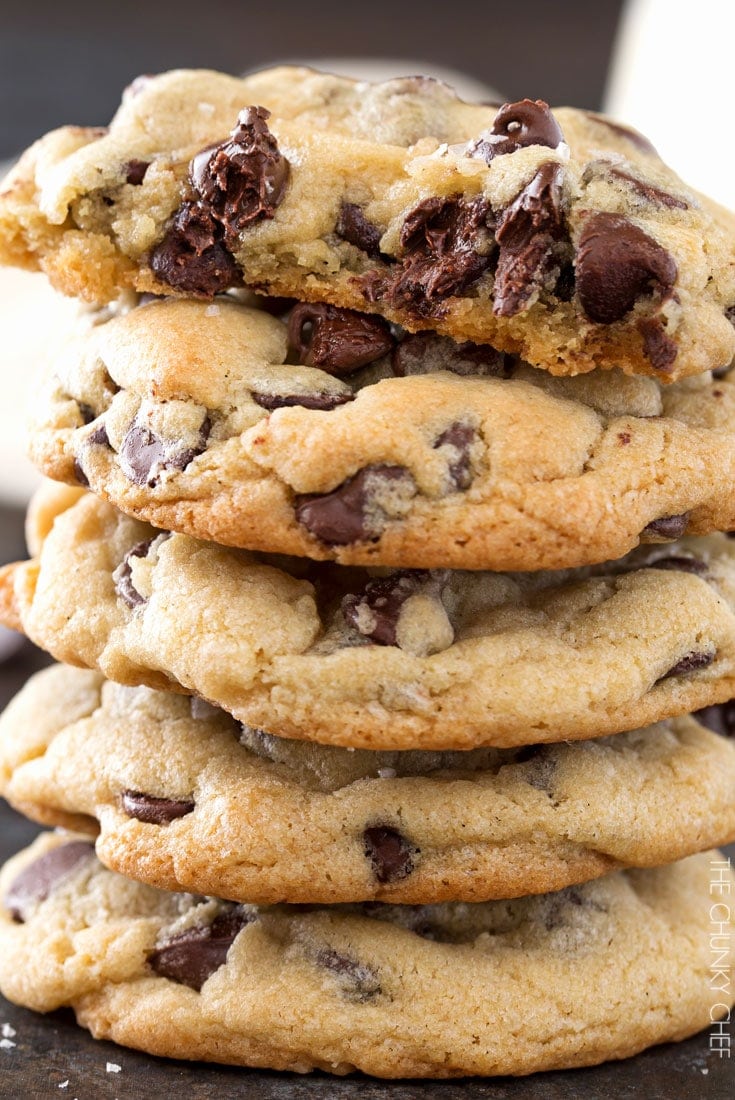 Salted Chocolate Chip Cookies
