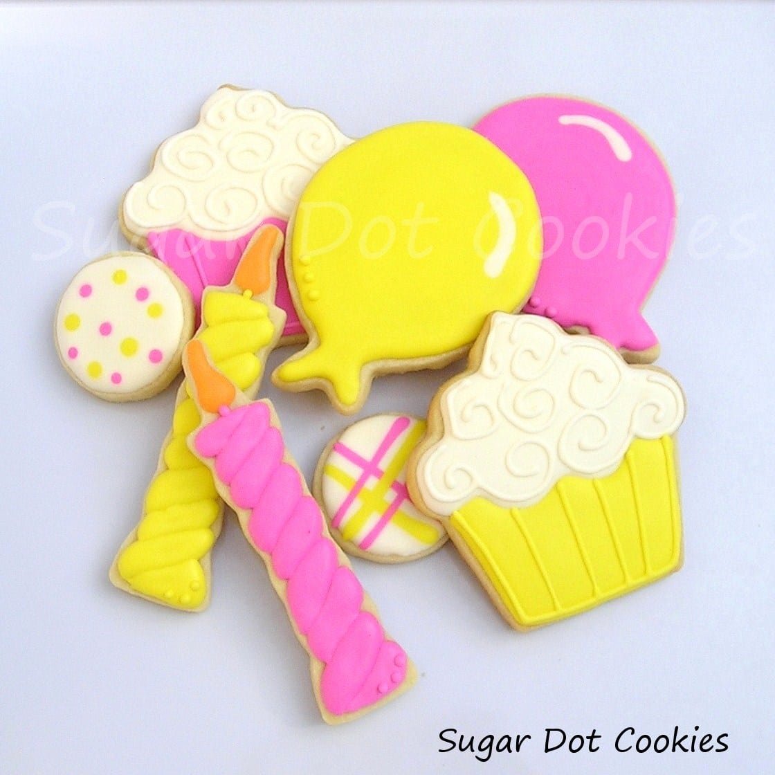 Sugar Dot Cookies  Happy Birthday Sugar Cookies