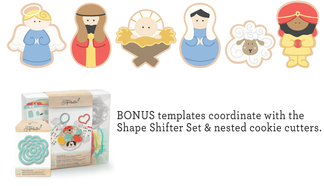 Sweet Sugarbelle Nativity Cookie Cutter Set