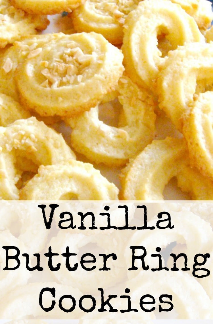 Vanilla Butter Ring Cookies, Delicious Spritz Cookies Perfect For