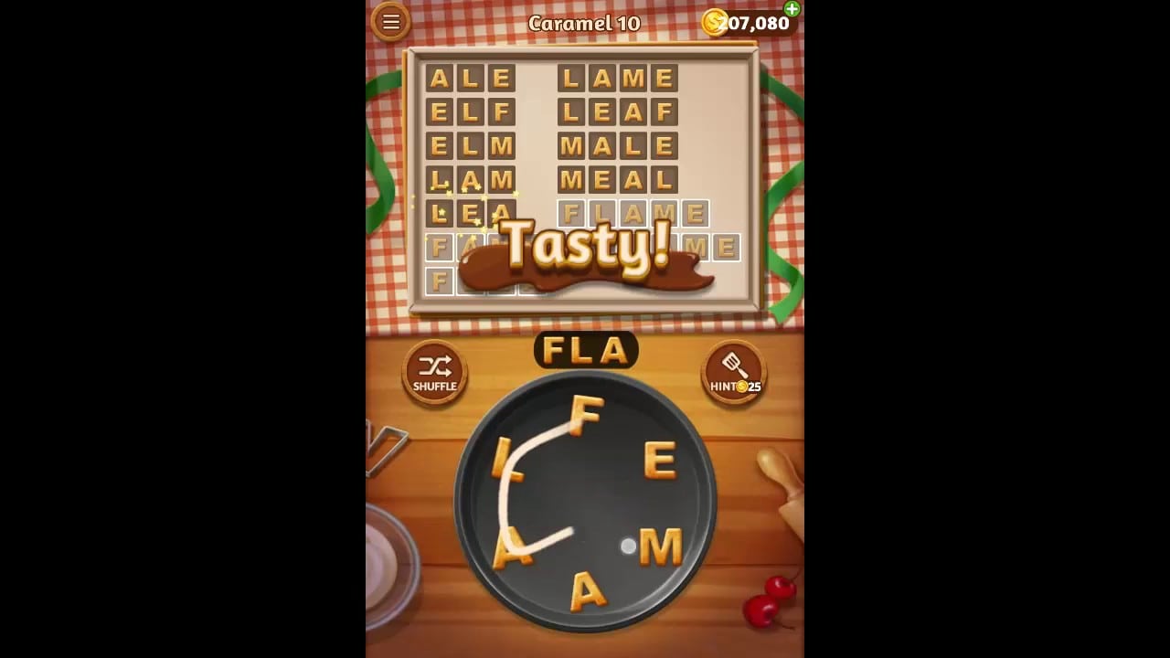 Word Cookies Caramel Pack Level 10 Answers