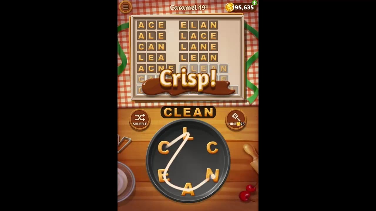 Word Cookies Caramel Pack Level 19 Answers