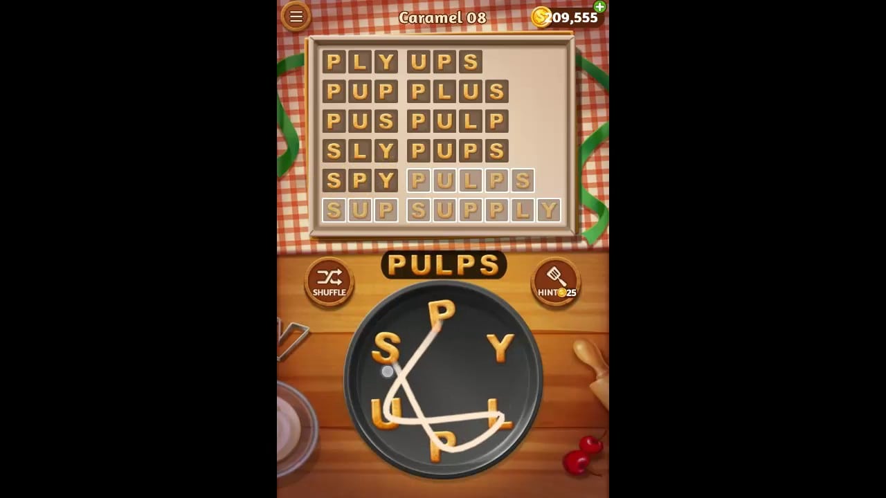 Word Cookies Caramel Pack Level 8 Answers