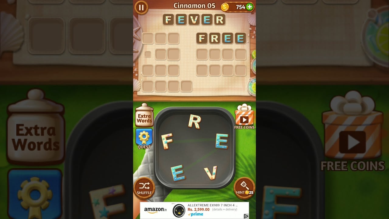 Word Cookies Cinnamon Level 05 Solution