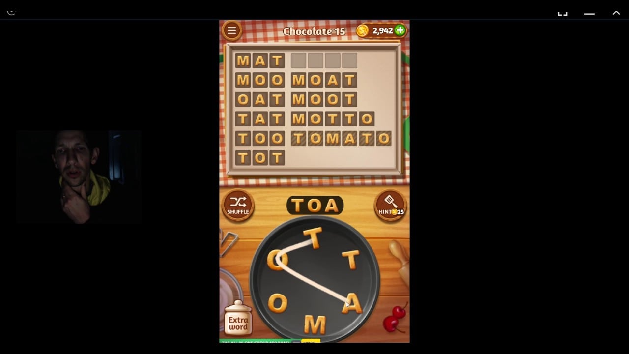 Word Cookies, Commis Chef, Chocolate Level 15