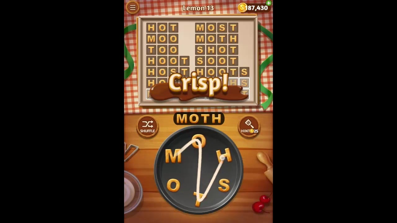 Word Cookies Lemon Pack Level 13 Answers