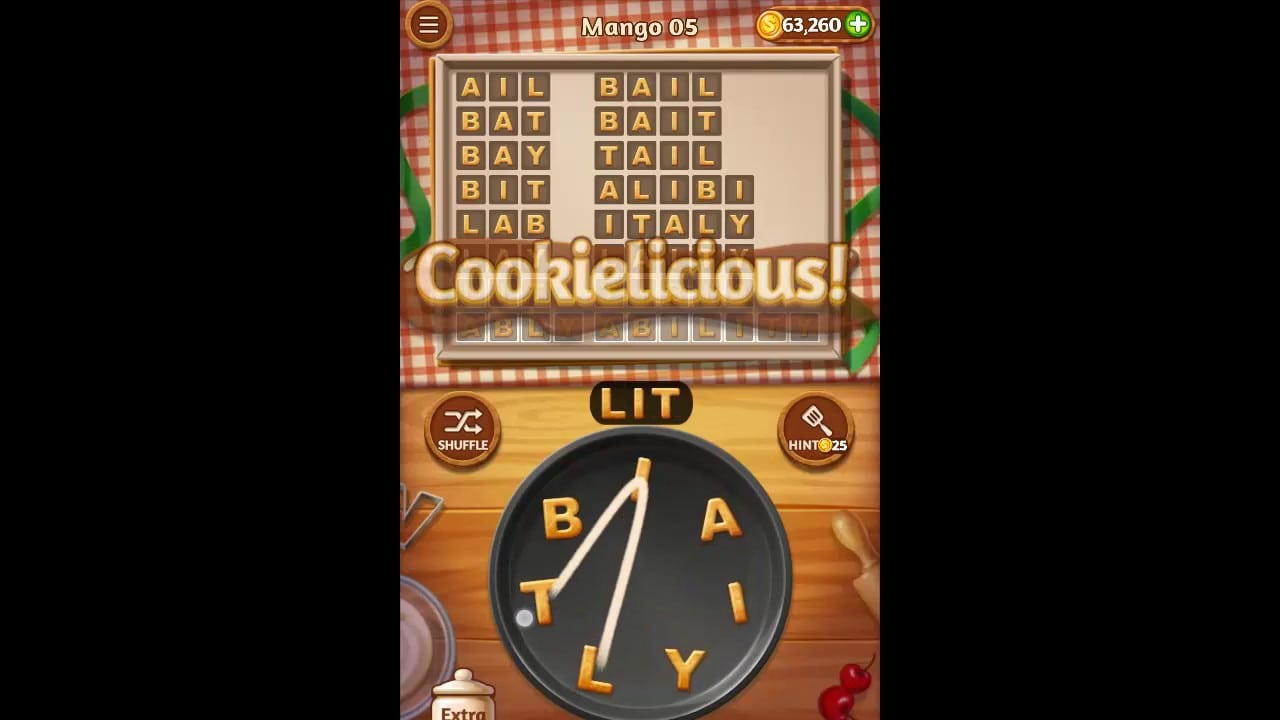 Word Cookies Mango Pack Level 5 Answers