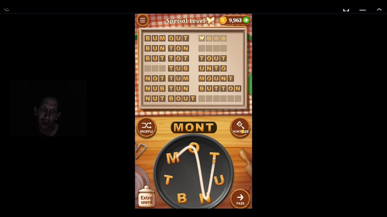 Word Cookies, Pastry Chef, 1st Coconut Special Level Solved