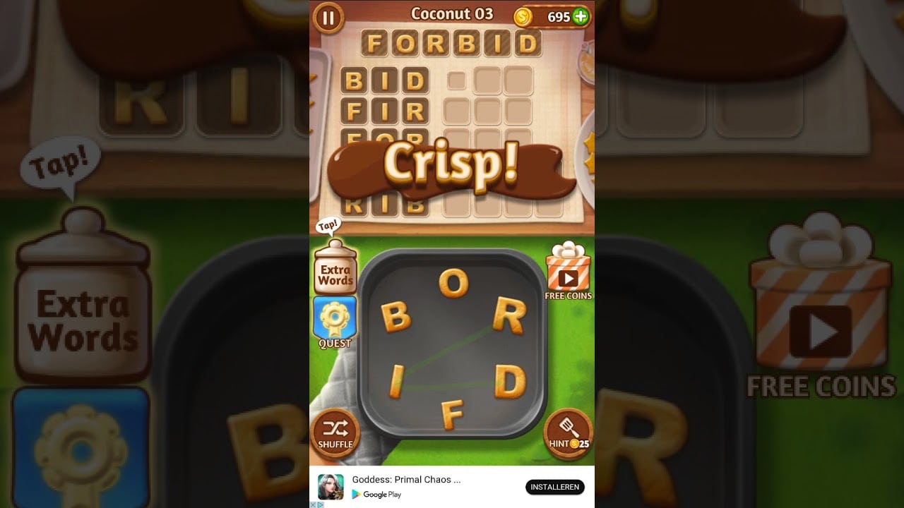 Word Cookies Pastry Chef