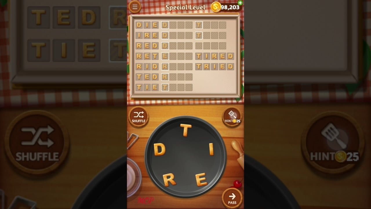 Word Cookies Peach Special Level Talented Chef Solved