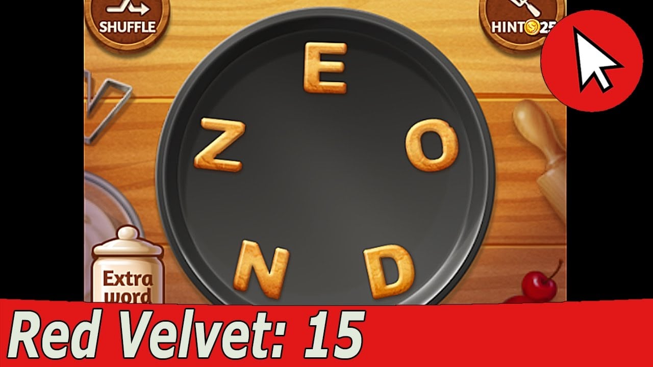Word Cookies Red Velvet 15 Answers Guide
