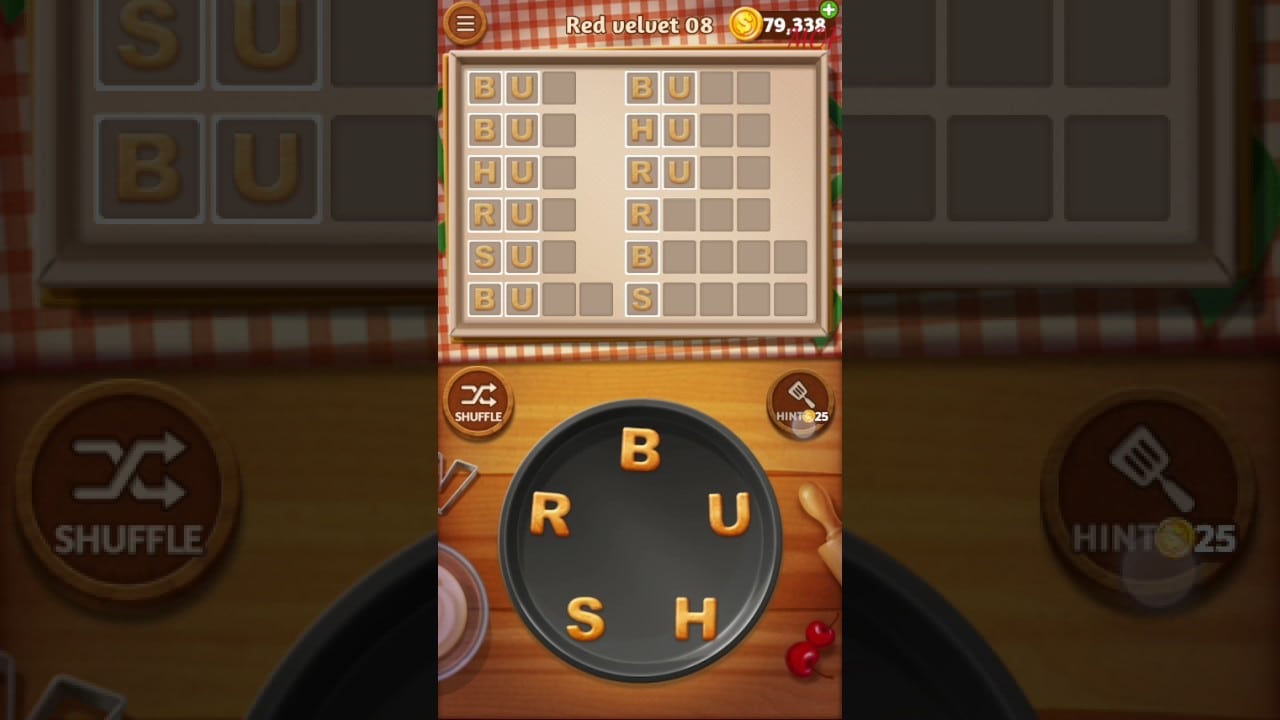 Word Cookies Red Velvet Level 8 Talented Chef Solved