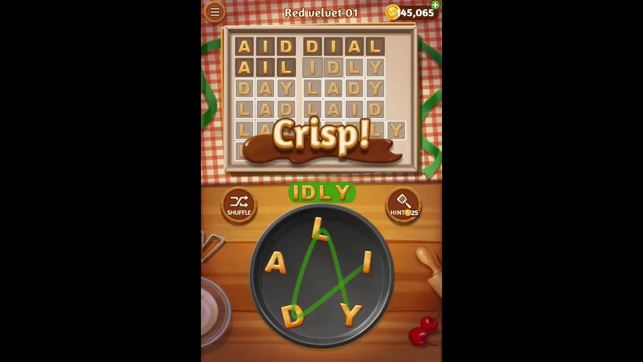 Word Cookies Red Velvet Pack Level 1 Answers