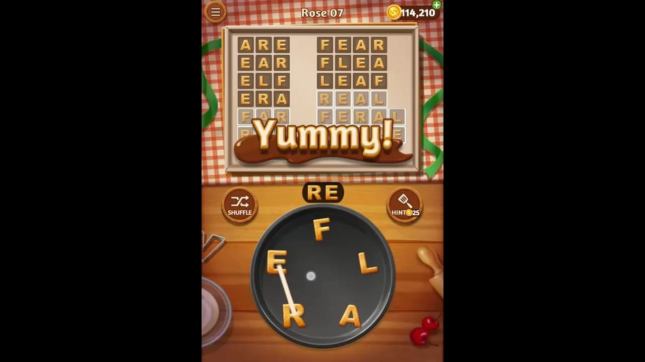 Word Cookies Rose Pack Level 7 Answers