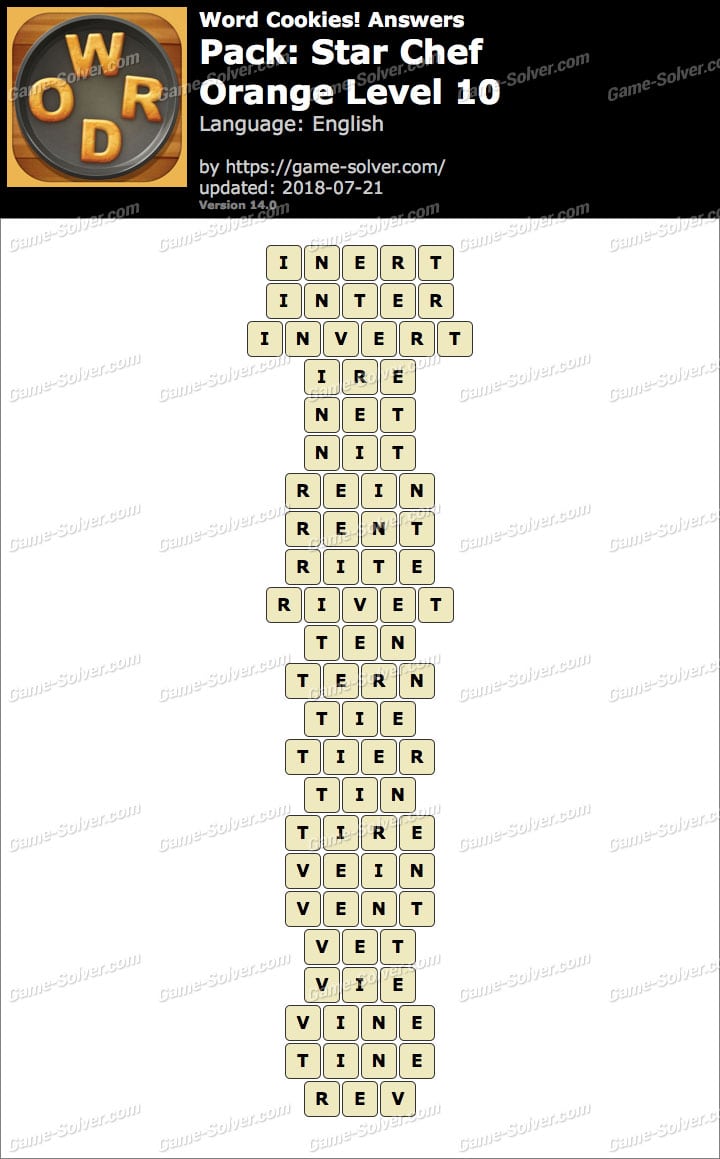 Word Cookies Star Chef