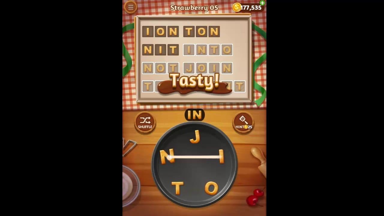 Word Cookies Strawberry Pack Level 5 Answers