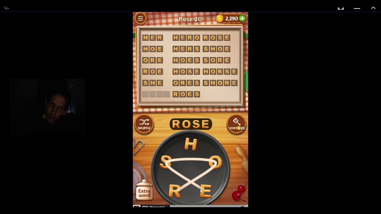 Word Cookies, Talented Chef, Rose Level 20