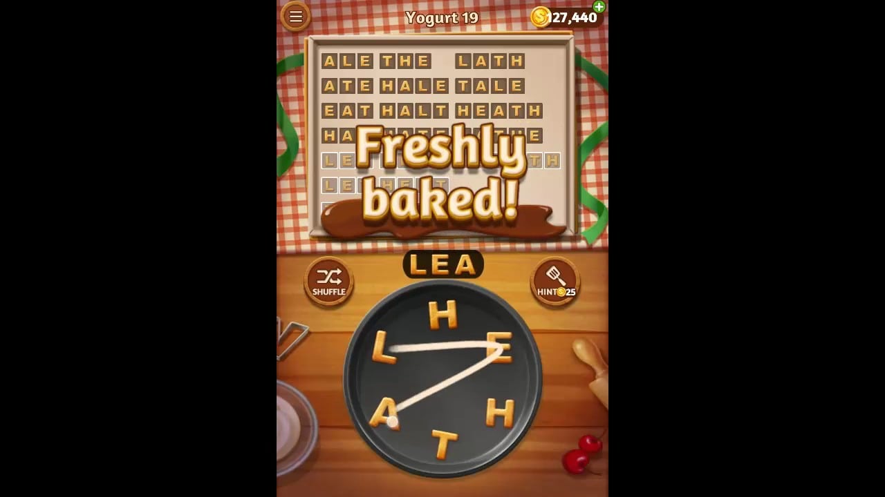 Word Cookies Yogurt Pack Level 19 Answers