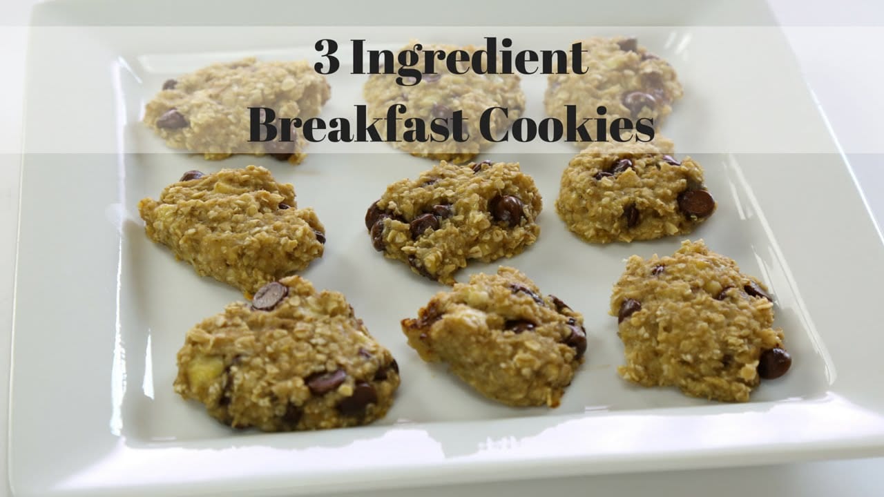 3 Ingredient Breakfast Cookies