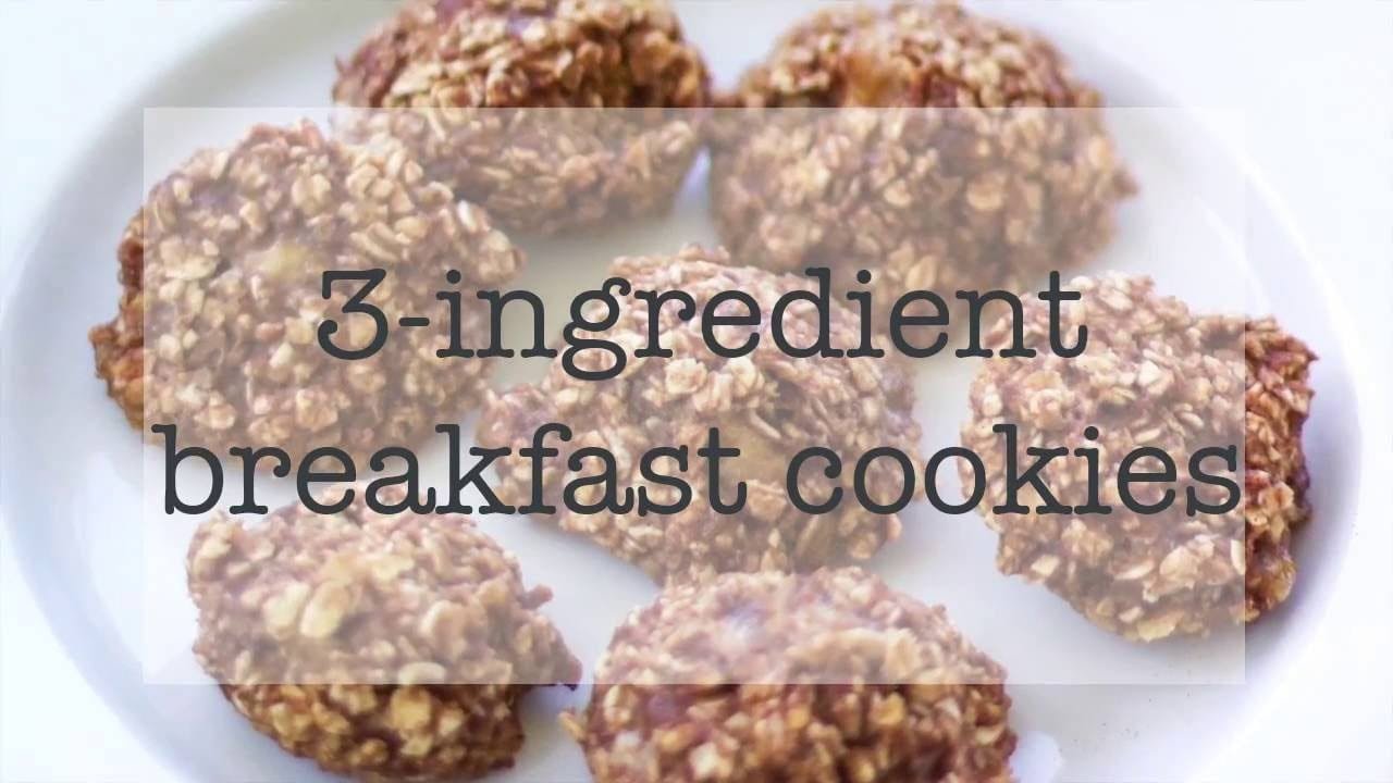 3 Ingredient Breakfast Cookies