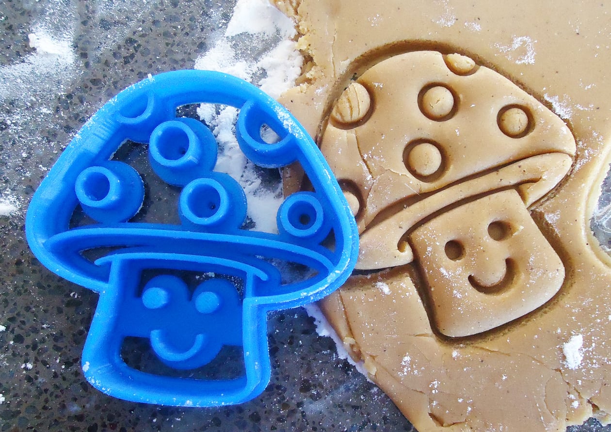 3d Printed Toadstool Cookie Cutter