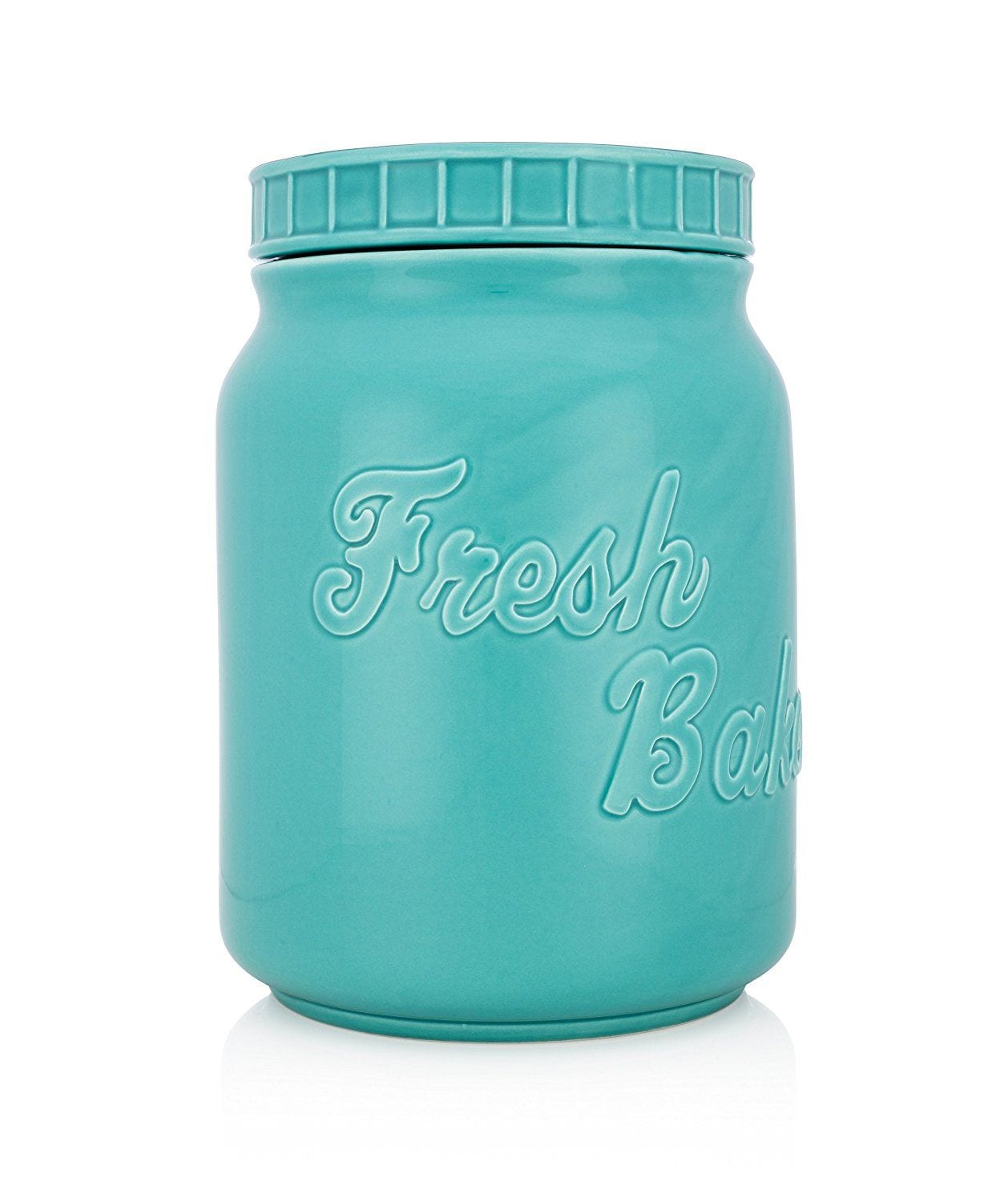 Amazon Kyle's Point Vintage Ceramic Mason Cookie Jar, Extra Wide