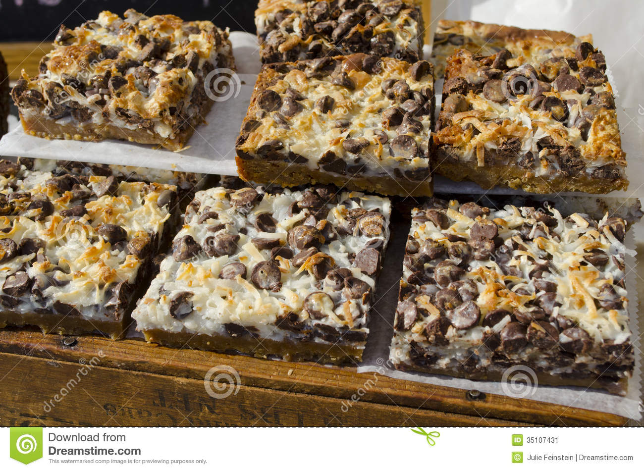 Bar Cookies Stock Image  Image Of Dessert, Caloric, Chips