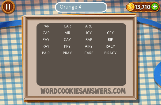 Best Word Cookies Orange 4 Image Collection