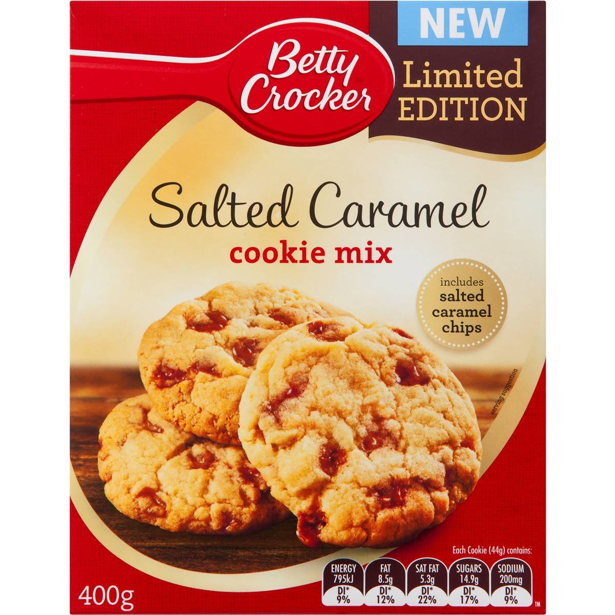Betty Crocker Limited Edition Salted Caramel Cookie Mix 400g