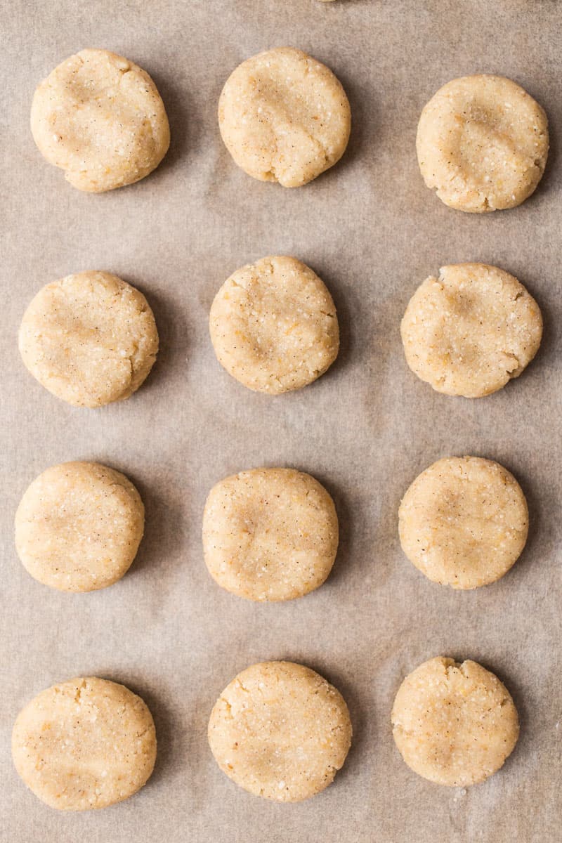 Chewy Almond Flour Sugar Cookies