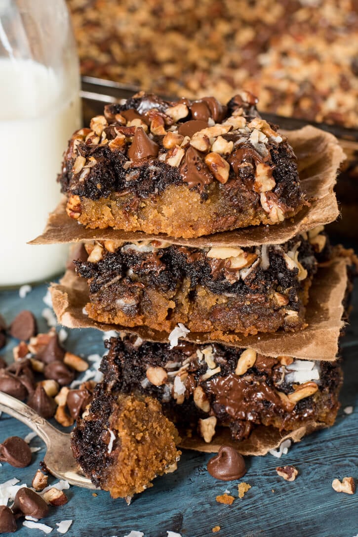 Chocolate Coconut Cookie Bars