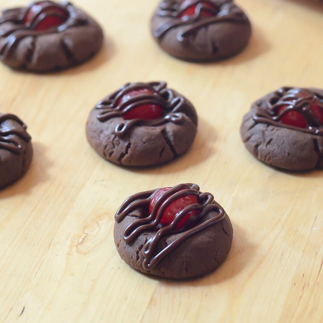 Chocolate Covered Cherry Cookies