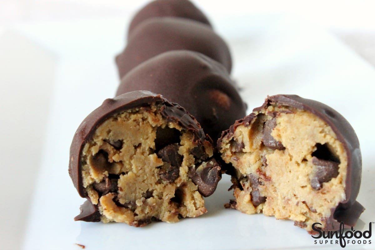Chocolate Covered Cookie Dough Balls (that Are Actually Healthy