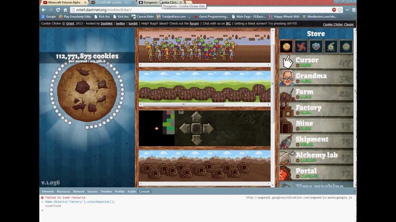 Cookie Clicker Early Dungeons Access Tutorial! (google Chrome