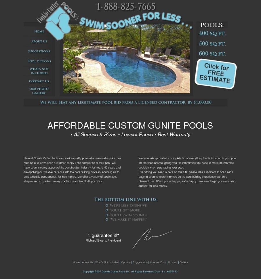 Cookie Cutter Pools Reviews, Complaints, Customer Service