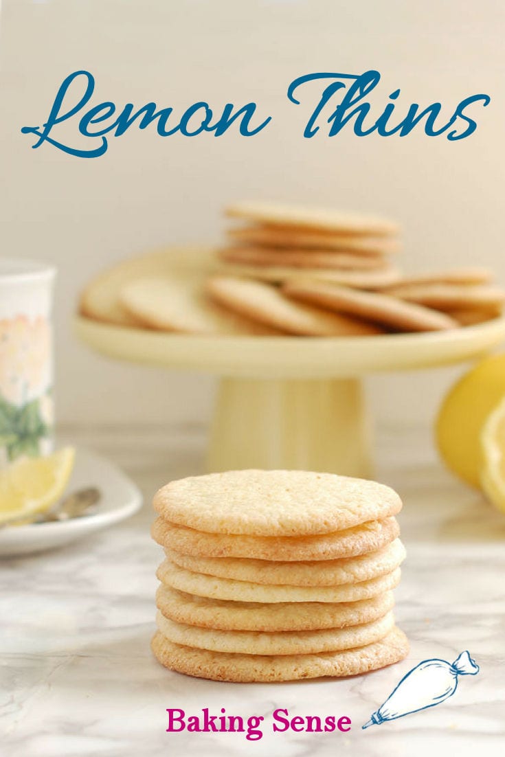 Crisp Lemon Thin Cookies