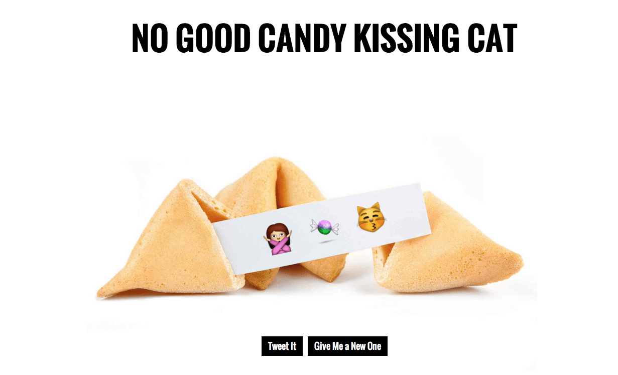 Emoji Fortune Website Makes Fortune Cookies Better By Adding