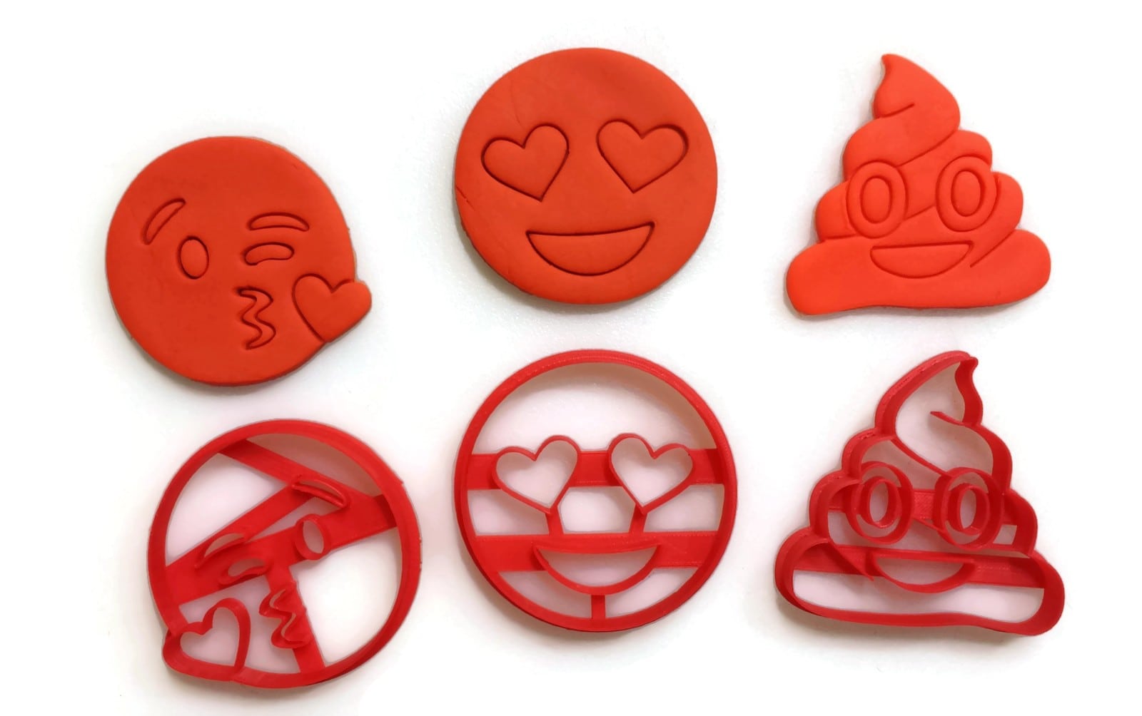 Emoji Heart Eyes Emoji Poop Emoji Blowing Kiss Kisses Cookie